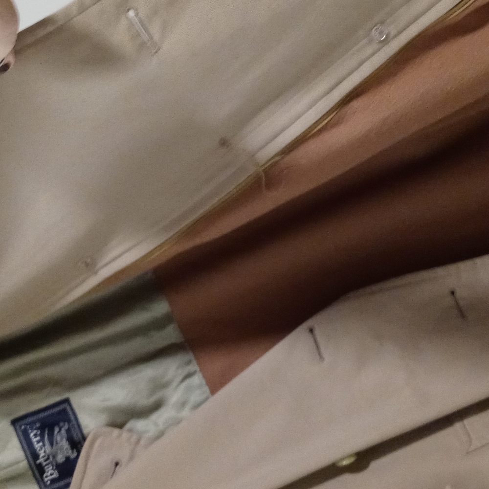 💎VTG Burberry💎 - Men's Classic Trench Coat w/Removeable Wool/Camel Hair Lining - Picture 14 of 16